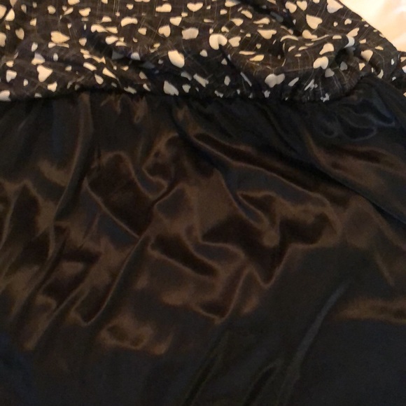 Forever 21 black and white hearts ❤️ dress size L: Pete Pan collar/no sleeves - Picture 15 of 16